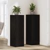 vidaXL Plant Stand Black Oak 33 x 33 x 100 cm Engineered wood