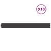 vidaXL Lawn Edgings 10 pcs Black 10x103 cm Cold-rolled Steel