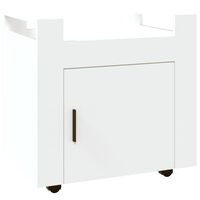 vidaXL Desk Trolley White 60x45x60 cm Engineered Wood