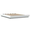 vidaXL Bed Frame with LED Lights without Mattress White 150x200cm