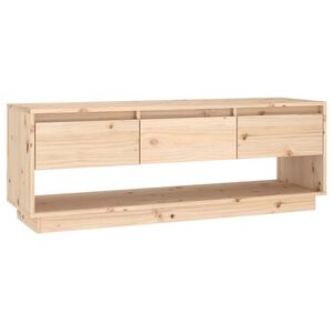 vidaXL Tv Stand | Pine | Solid pine wood | Medium | Tv Stand | Rectangular