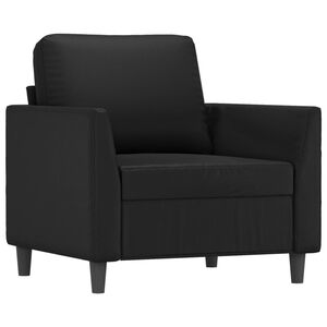 vidaXL Sofa Chair Black 60 cm Faux Leather