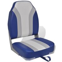 vidaXL Foldable Boat Chair High Backrest
