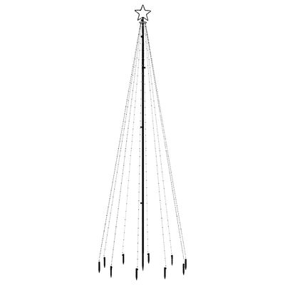 vidaXL Christmas Tree with Spike Cold White 310 LEDs 300 cm