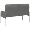 vidaXL Sofas with Cushion 110cm Dark Grey Plywood