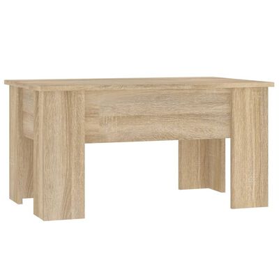 vidaXL Coffee Table Sonoma Oak 79x49x41 cm Engineered Wood