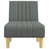 vidaXL Chaise Longue Dark Grey Fabric