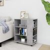 vidaXL Rolling Cabinet Concrete Grey 60x35x75 cm Engineered Wood