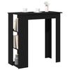 vidaXL Bar Table Black Oak 102 x 50 x 103.5 cm Engineered Wood