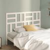 vidaXL Bed Headboard White 156x4x104 cm Solid Wood Pine