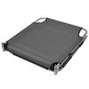 vidaXL Foldable Sunlounger with Head Cushion Adjustable Backrest Grey