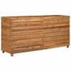 vidaXL Raised Bed 150x40x72 cm Recycled Teak Wood and Steel