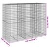 vidaXL Gabion Basket with Cover 250x100x200 cm Galvanised Iron