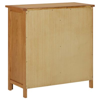 vidaXL Cupboard 70x35x75 cm Solid Oak Wood