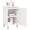 vidaXL Bedside Cabinet High Gloss White 40x35x70 cm Engineered Wood