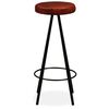 vidaXL Bar Stools 4 pcs Real Leather