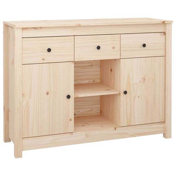 vidaXL Sideboard 100x35x74,5 cm Solid Wood Pine