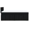 vidaXL Box Spring Bed with Mattress Black King Single Fabric