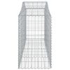 vidaXL Arched Gabion Baskets 18 pcs 200x50x80/100 cm Galvanised Iron