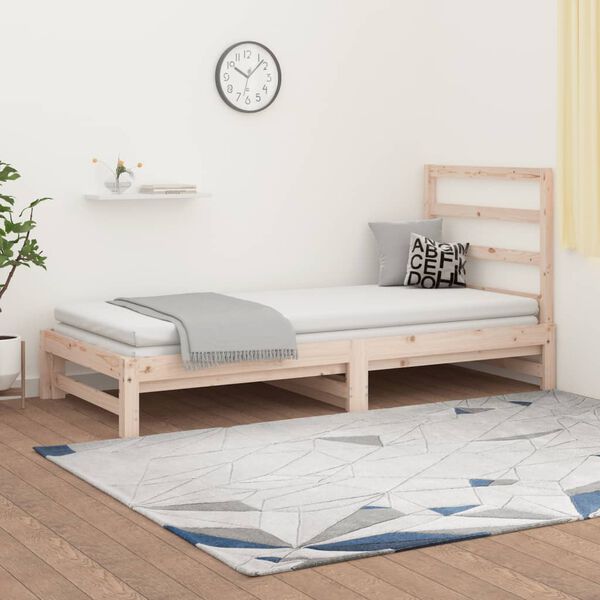 vidaXL Pull-out Day Bed without Mattress 2x(90x190) cm