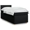 vidaXL Box Spring Bed with Mattress Black King Single Fabric