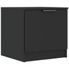 vidaXL Bedside Cabinet Black 40x39x40 cm