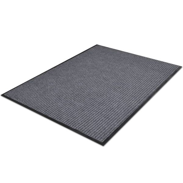vidaXL PVC Door Mats 2 pcs Grey 90x60 cm