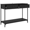 vidaXL Console Table Black Oak 100 x 34.5 x 75 cm Engineered Wood