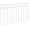 vidaXL Garden Fence Panel 12 pcs 50 x 30 cm Galvanised Steel Silver