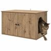 vidaXL Cat House Artisian Oak 85 x 55 x 50 cm Engineered Wood