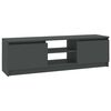 vidaXL TV Cabinet | Grey | Engineered wood, MDF | Medium | TV Cabinet