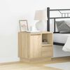 vidaXL Bedside Cabinet with Drawer 2 pcs Sonoma Oak 50 x 34.5 x 50 cm