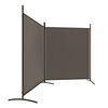 vidaXL 2-Panel Room Divider Anthracite 348x180 cm Fabric