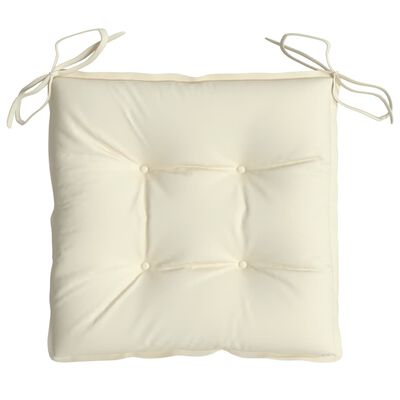 vidaXL Chair Cushions 4 pcs Cream White 40x40x7 cm Oxford Fabric