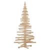 vidaXL Christmas Trees with Stand Natural 180 cm Solid pine wood