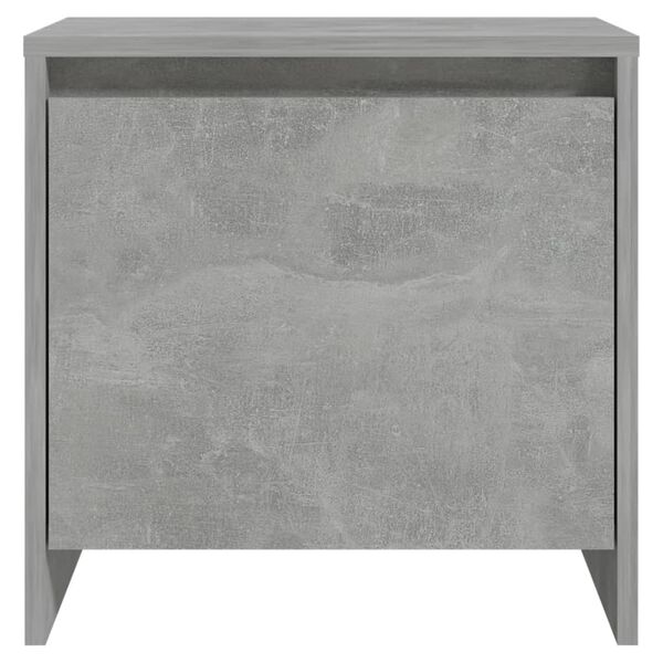 vidaXL Bedside Cabinet Concrete Grey 45x34x44.5 cm Engineered Wood
