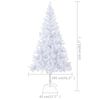 vidaXL Artificial Pre-lit Christmas Tree with Ball Set 210cm 910 Branches