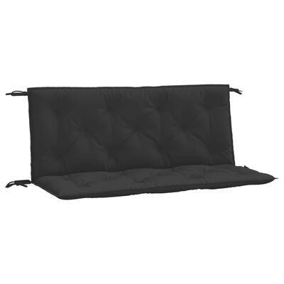 vidaXL Garden Bench Cushions 2pcs Black 120x50x7cm Oxford Fabric