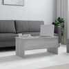 vidaXL Coffee Table Grey Sonoma 102x50.5x46.5 cm Engineered Wood
