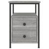vidaXL Bedside Cabinets 2 pcs Grey Sonoma 34x35.5x50 cm Engineered Wood