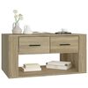 vidaXL Coffee Table Sonoma Oak 80x50x40 cm Engineered Wood