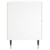 vidaXL Bedside Cabinet White 40x35x47.5 cm Engineered Wood
