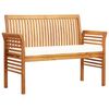 vidaXL 3 Piece Outdoor Dining Set with Cushions Solid Wood Acacia