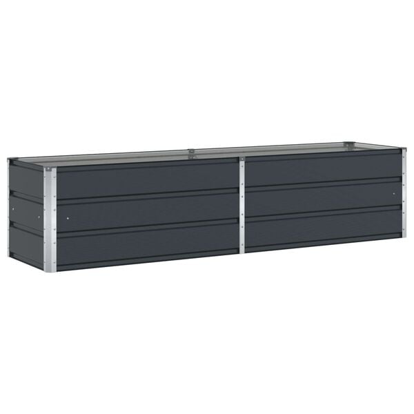 vidaXL Planter Anthracite 195 x 50 x 45 cm Galvanised Steel
