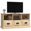 vidaXL TV Cabinet Sonoma Oak 100x35x50 cm Engineered Wood