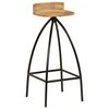 vidaXL Bar Chairs 2 pcs Solid Mango Wood