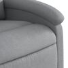 vidaXL Electric Stand up Recliner Chair Light Grey Fabric