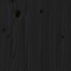 vidaXL Wall Headboard Black 95.5x3x60 cm Solid Wood Pine