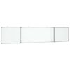 vidaXL Magnetic Whiteboard Foldable 200x40x1.7 cm Aluminium