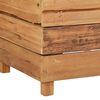 vidaXL Raised Bed 150x40x38 cm Recycled Teak Wood and Steel